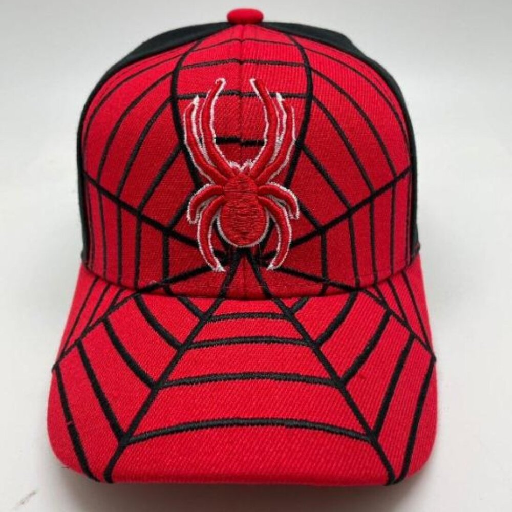 COPY - Red Spider Web Embroidered Baseball Cap – Bold Gothic Streetwear Hat